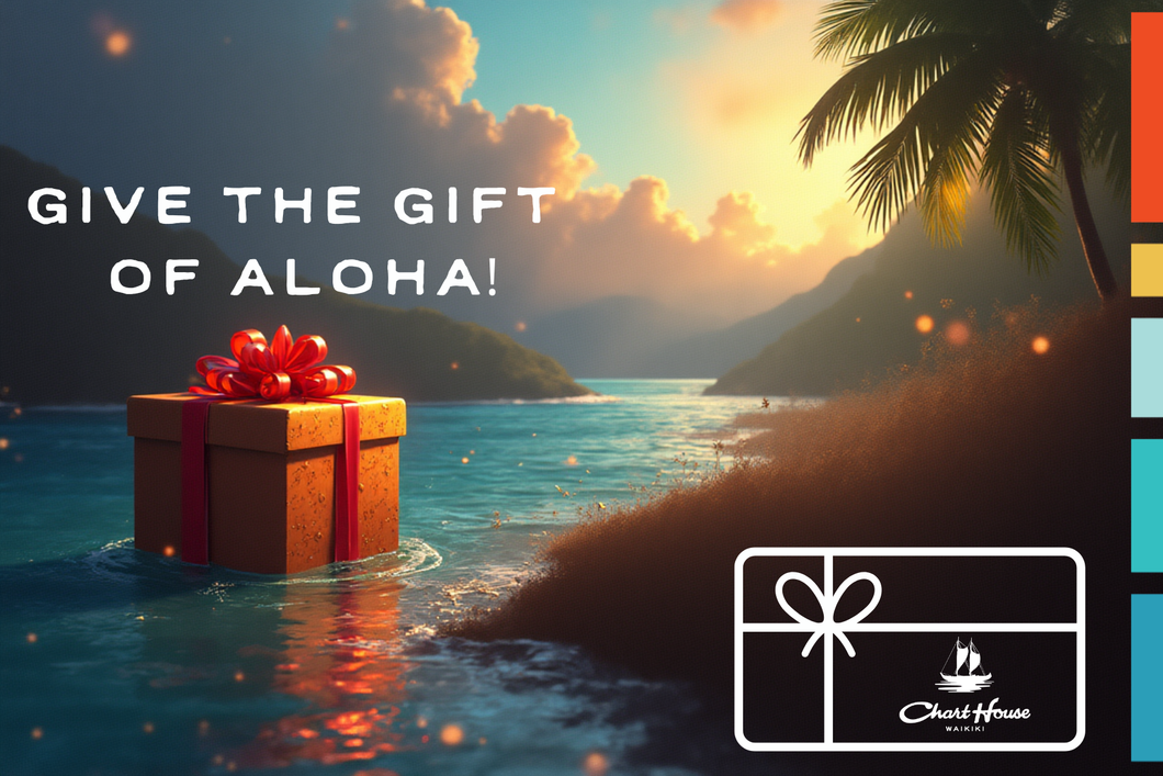 ON SALE NOW!!! $100 Chart House Waikiki Gift Card with $10 Bonus Complimentary Gift Card (Limited time offer)