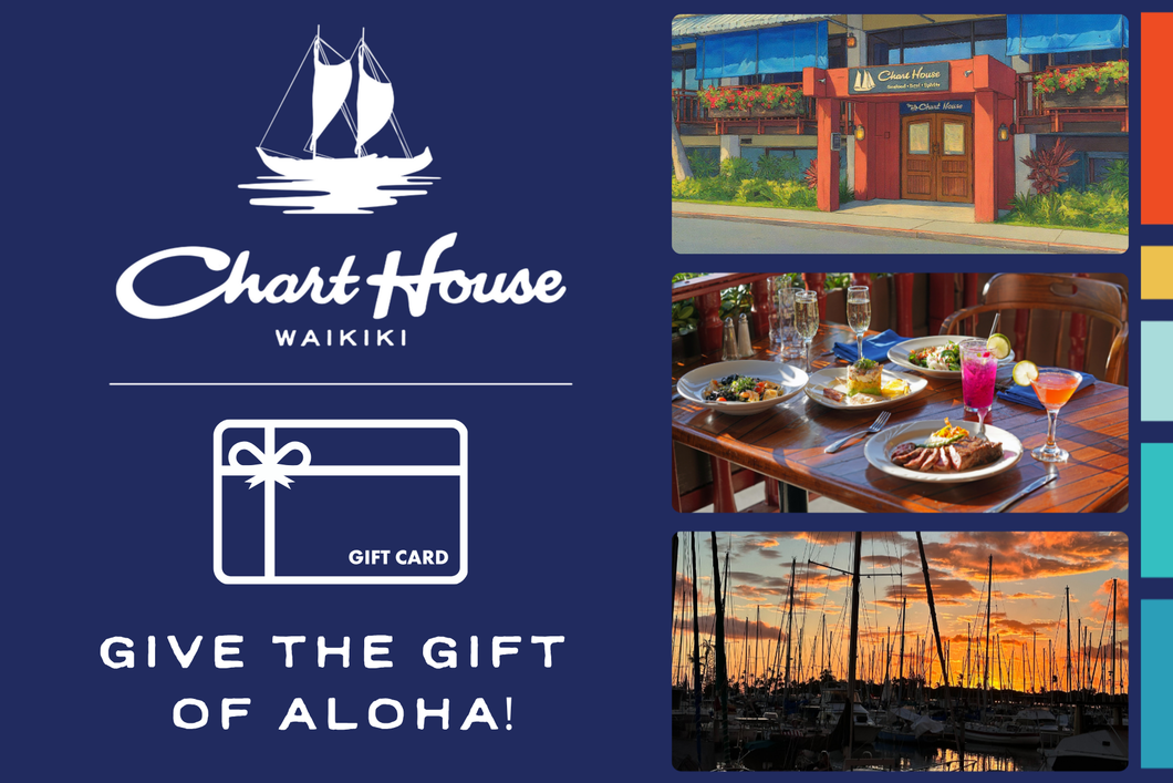 $100 Chart House Waikiki Gift Card